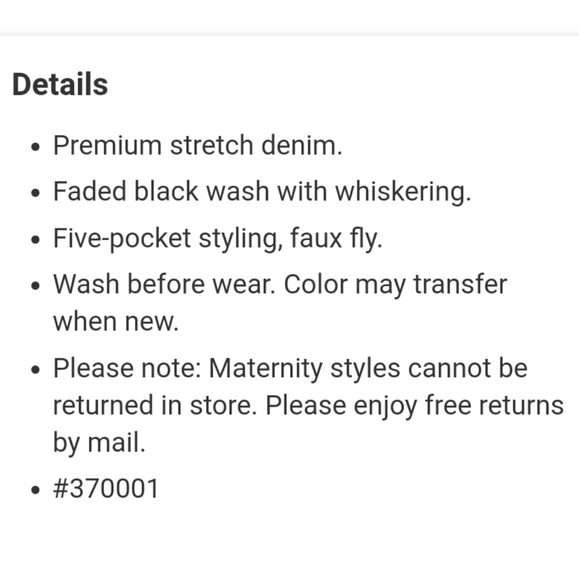 👀50% OFF👖NWT‼️ GAP Full Panel Maternity Straight Jeans - Picture 6 of 14